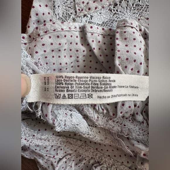 Free People Intimately Lace Slip Dress, Grey Size M - Picture 7 of 9